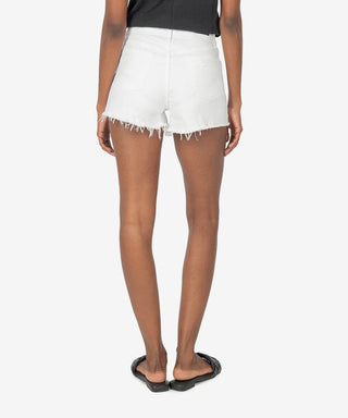 Jane High Rise Shorts in Optic White - The South Apparel