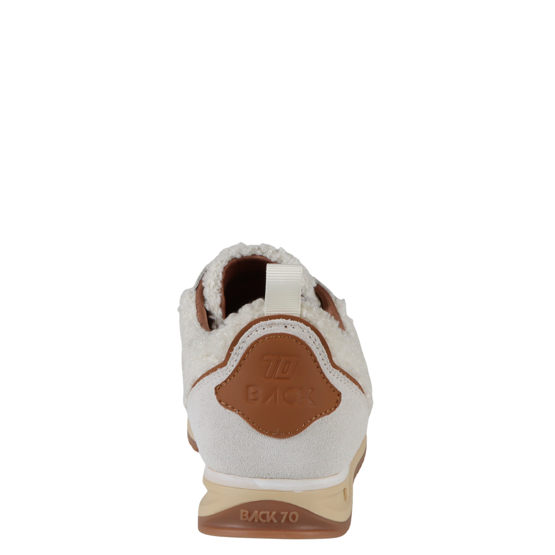 Back 70 Jogger FT Sneakers in Milk Ice Cuoio