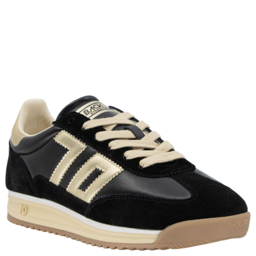Back 70 Jogger N Sneakers in Black Gold