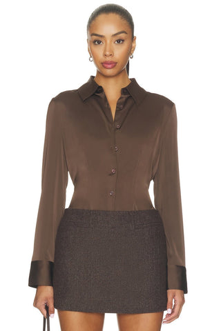 Josephine Top, Brown - The South Apparel