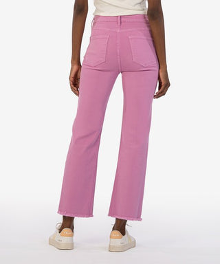 Kelsey High Rise Fab Ab Ankle Flare in Lavender - The South Apparel