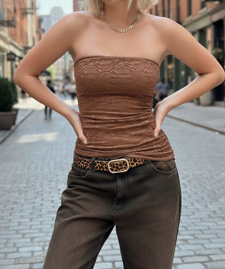 Leopard Print Belt with Rectangular Buckle - The South Apparel