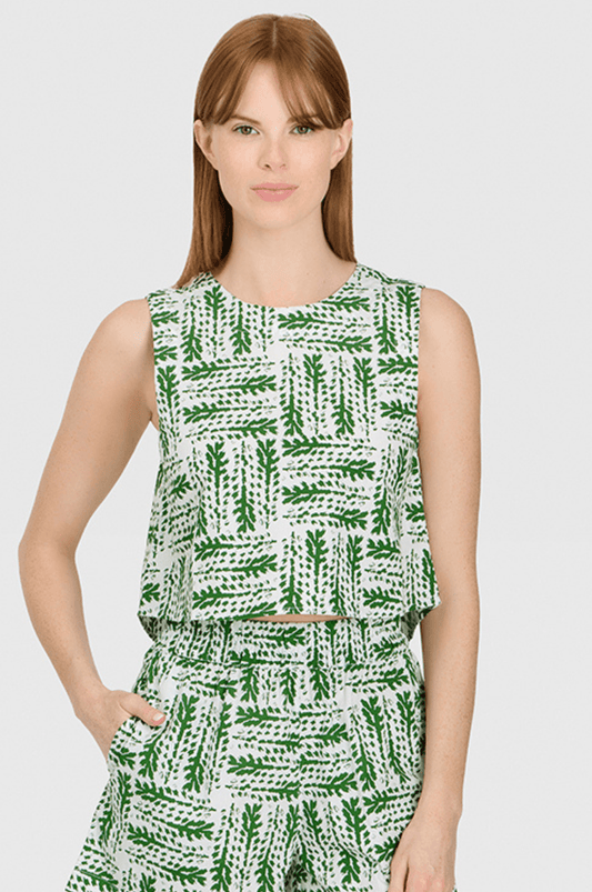 Livro Crop Top in Sweetgrass - The South Apparel