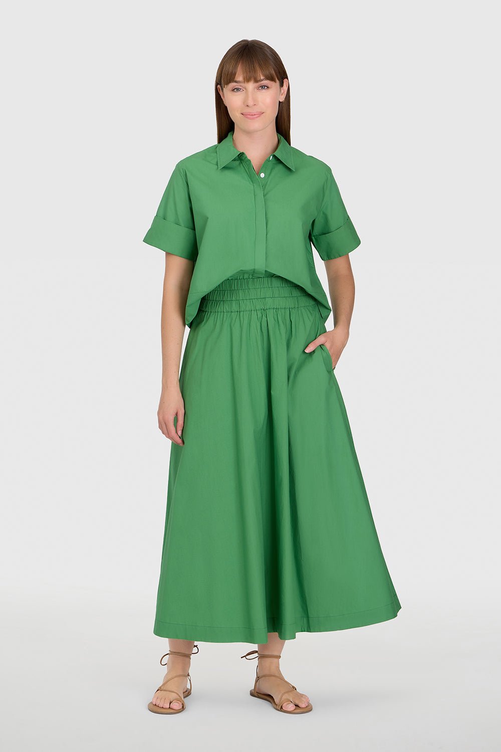 Livro Pavilion Skirt in Grass - The South Apparel