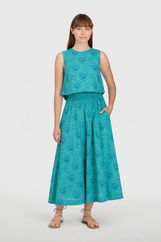 Livro Pavilion Skirt in Shells - The South Apparel