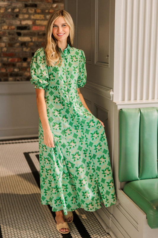 Livro Rosie Dress in Lattice - The South Apparel