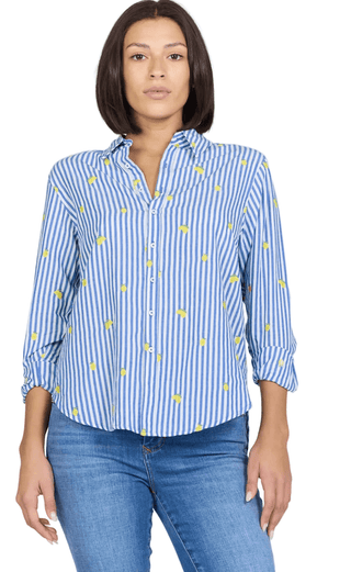 Lolita Top in Blue Lemon - The South Apparel