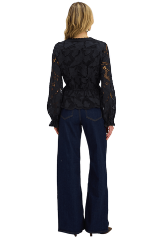 Loretta Top, Black - The South Apparel