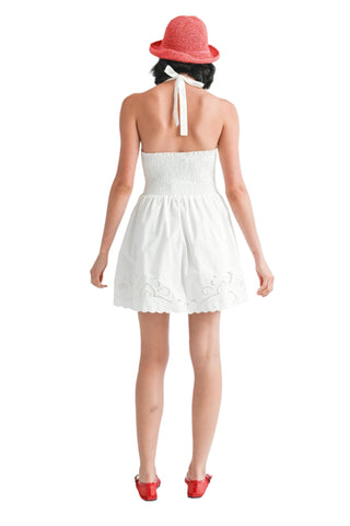 Maeve Mini Dress in White - The South Apparel
