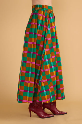 Maeve Skirt, Holiday Tartan - The South Apparel