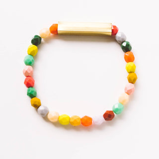 Mixed Beads and Brass Bracelet - The South Apparel