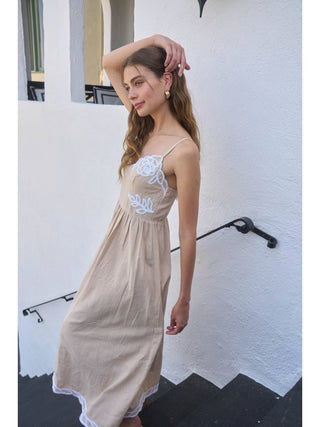 Moon and Back Midi Dress - The South Apparel