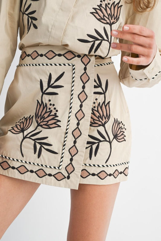 Dahlia Embroidered Skirt