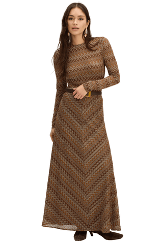 Noelle Top in Chestnut Multi - The South Apparel