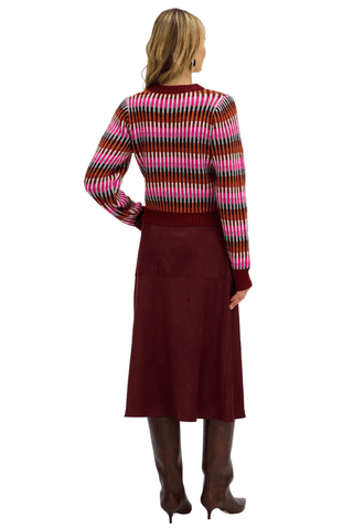 Nora Sweater, Pink Multi - The South Apparel