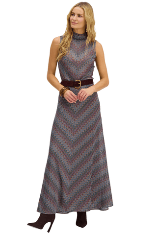 Olive Skirt, Zigzag Knit, Rainbow - The South Apparel