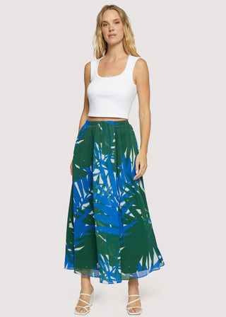 Palazzo Palm Maxi Skirt - The South Apparel