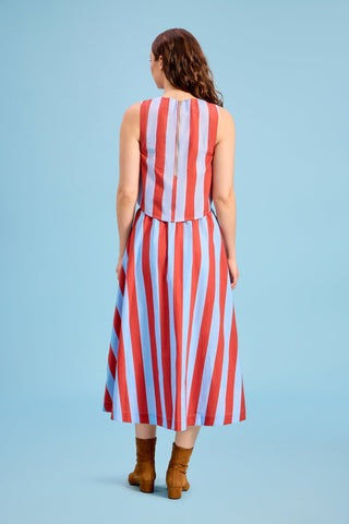 Pavilion Skirt, Hearth Stripe - The South Apparel