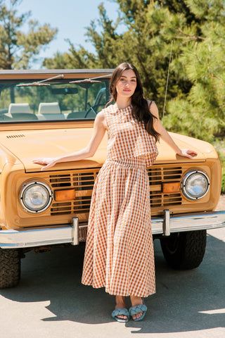 Pavilion Skirt in Field Stripes - The South Apparel