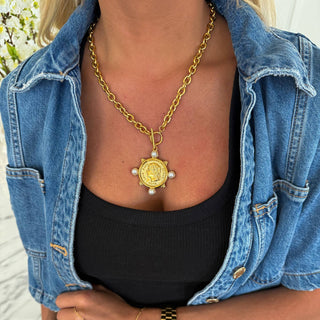 Pearl Coin Necklace - The South Apparel
