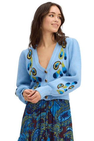 Piper Cardigan in Dusk Blue - The South Apparel