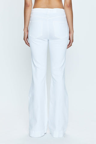 Pistola Kinsley Mid Rise Ultra Flare in Le Blanc - The South Apparel