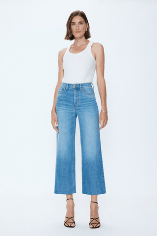 Pistola Lana Crop High Rise Ultra Wide Leg in Wild Heart - The South Apparel