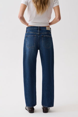 Pistola Lexi Mid Rise Bowed Straight Jeans, MoonWave - The South Apparel