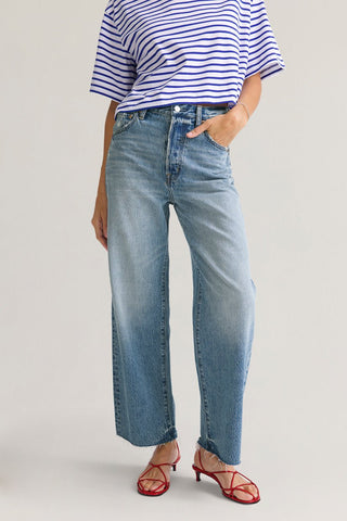 Pistola Tate High Rise Bowed Leg in Ablaze - The South Apparel