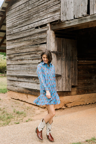 Polly Dress, Woodbine - The South Apparel