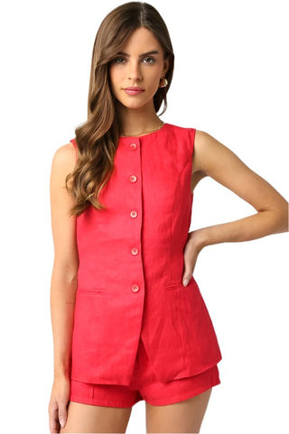 Red Cora Shorts - The South Apparel