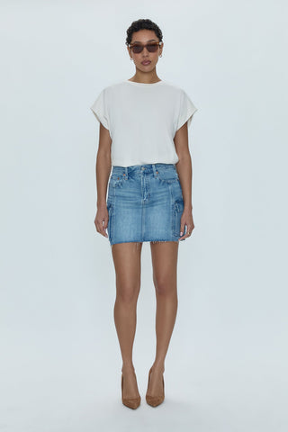 Rhea Mid Rise Mini Skirt in Heat - The South Apparel