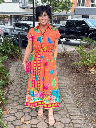 Rylie Dress in Garden Art - The South Apparel