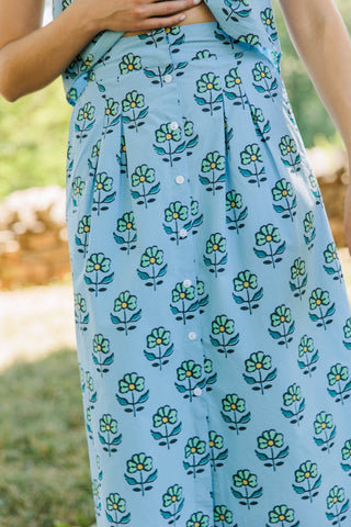 Scout Skirt in Orchid Sprigs - The South Apparel