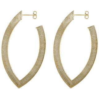 Sheila Fajl Small Alba Hoops in Matte Gold - The South Apparel