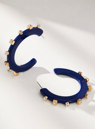 Small City Girl Jewel Hoop - The South Apparel