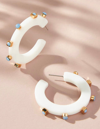 Small City Girl Jewel Hoop - The South Apparel