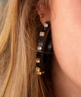 Small City Girl Jewel Hoop - The South Apparel