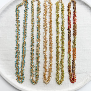 Small Cluster Rosary Necklace - The South Apparel