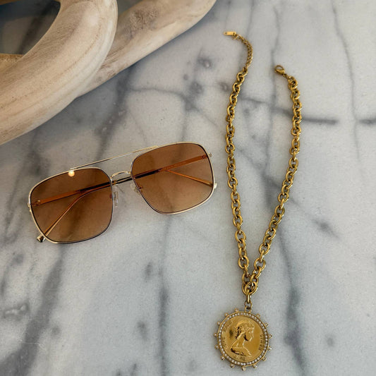 Small Coin Necklace - The South Apparel