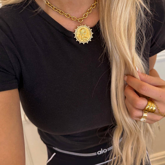 Small Coin Necklace - The South Apparel