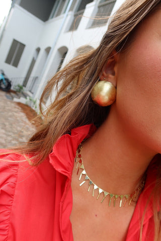 Soulful Studs in Brushed 18K Gold Plated - The South Apparel