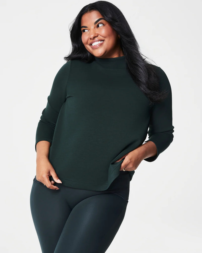 Spanx AirEssentials Turtleneck Tunic in Essex Green