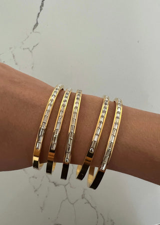 The Dainty Diamond Bangle - The South Apparel