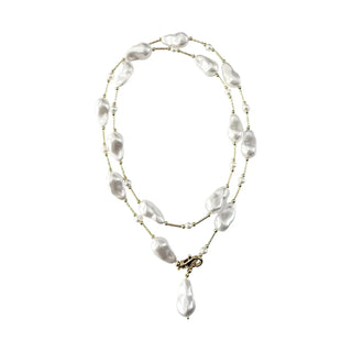The Gloria Pearl Lariat Necklace - The South Apparel