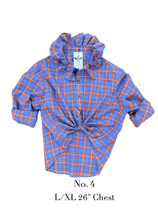 The Tailored Frill Vintage Button Up - The South Apparel