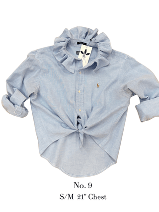 The Tailored Frill Vintage Button Up - The South Apparel