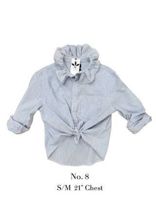 The Tailored Frill Vintage Button Up - The South Apparel