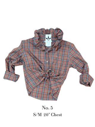 The Tailored Frill Vintage Button Up - The South Apparel