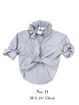 The Tailored Frill Vintage Button Up - The South Apparel